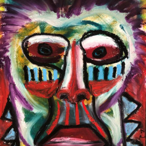 Le-mal-de-dos..-craie-grasse-papier-54x60-cm