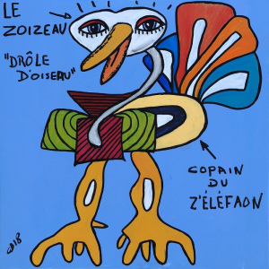 Zoizeau Acryl toile 80-80 cm