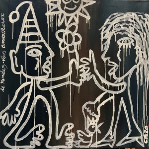 le-rendez-vous-amoureux-huile-toile-80X80-cm