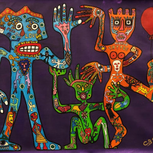world-Tattoe-acryl-toile-80-100cm